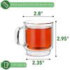 imageBTaT Stackable Insulated Coffee Mugs 4 Pack 8 oz240 ml Stackable Glass Mugs Double Wall Glass Coffee Cups Tea Cups4 Pack 5 oz