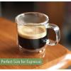 imageBTaT Stackable Insulated Coffee Mugs 4 Pack 8 oz240 ml Stackable Glass Mugs Double Wall Glass Coffee Cups Tea Cups6 Pack 2 oz