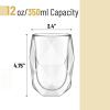 imageBTaT Whiskey Glasses Double Wall Glasses Set of 4 Bourbon Glasses Cocktail Glasses Scotch Glasses Old Fashioned Glass Rocks Glass Crystal Glasses Vodka Glasses Drinking Glasses Gifts GinsDiamond