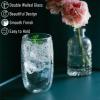 imageBTaT Whiskey Glasses Double Wall Glasses Set of 4 Bourbon Glasses Cocktail Glasses Scotch Glasses Old Fashioned Glass Rocks Glass Crystal Glasses Vodka Glasses Drinking Glasses Gifts GinsDotted