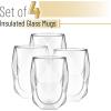 imageBTaT Whiskey Glasses Double Wall Glasses Set of 4 Bourbon Glasses Cocktail Glasses Scotch Glasses Old Fashioned Glass Rocks Glass Crystal Glasses Vodka Glasses Drinking Glasses Gifts GinsDiamond
