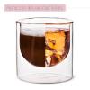 imageBTaT Whiskey Glasses Double Wall Glasses Set of 4 Bourbon Glasses Cocktail Glasses Scotch Glasses Old Fashioned Glass Rocks Glass Crystal Glasses Vodka Glasses Drinking Glasses Gifts GinsRound
