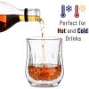 imageBTaT Whiskey Glasses Double Wall Glasses Set of 4 Bourbon Glasses Cocktail Glasses Scotch Glasses Old Fashioned Glass Rocks Glass Crystal Glasses Vodka Glasses Drinking Glasses Gifts GinsInstar