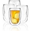 imageBTaT Whiskey Glasses Double Wall Glasses Set of 4 Bourbon Glasses Cocktail Glasses Scotch Glasses Old Fashioned Glass Rocks Glass Crystal Glasses Vodka Glasses Drinking Glasses Gifts GinsDiamond
