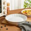 imageBTAT Ceramic Pie Dish 4 Pcs 105quot and 95quot White Pie Pans for Baking Deep Dish Pie Plate Deep Dish Pie Pan Deep Pie Dish for Baking Pie Plates for Baking Deep Pie Dish Pie Baking Dish4 pcs  105 and 95
