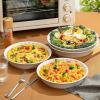imageBTAT Ceramic Pie Dish 4 Pcs 105quot and 95quot White Pie Pans for Baking Deep Dish Pie Plate Deep Dish Pie Pan Deep Pie Dish for Baking Pie Plates for Baking Deep Pie Dish Pie Baking Dish4 pcs  105 and 95