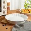 imageBTAT Ceramic Pie Dish 4 Pcs 105quot and 95quot White Pie Pans for Baking Deep Dish Pie Plate Deep Dish Pie Pan Deep Pie Dish for Baking Pie Plates for Baking Deep Pie Dish Pie Baking Dish2 pcs  105 and 95