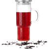 imageBTaT Glass Coffee Tumbler 28 oz Iced Coffee Cups with Stainless Steel Lids