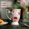 imageBTaT Large Coffee Mugs 12 oz Set of 6 Floral Mugs Porcelain Bone China Tea Mug Coffee Cups SetSet of 6