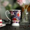 imageBTaT Large Coffee Mugs 12 oz Set of 6 Floral Mugs Porcelain Bone China Tea Mug Coffee Cups SetSet of 6