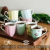 imageBTaT Royal Coffee Mugs 12 oz Set of 8 Porcelain Bone China Tea Mug Large Coffee Mugs for Coffee Cups Set Tea Cups