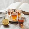 imageBTaT Small Espresso Cups Demitasse Cups Set of 6 20 oz 60 ml Double Wall Glass Coffee Mugs Cappuccino Cups Latte Cups Clear Tea CupClear