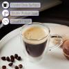 imageBTaT Small Espresso Cups Demitasse Cups Set of 6 20 oz 60 ml Double Wall Glass Coffee Mugs Cappuccino Cups Latte Cups Clear Tea CupClear