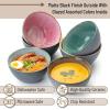 imageBrew To A Tea BTaT  Colorful Ceramic Cereal Bowls 29 Oz 6 Pack Microwave Safe Snack ampamp Oatmeal BowlsMatte Black