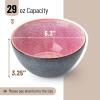 imageBrew To A Tea BTaT  Colorful Ceramic Cereal Bowls 29 Oz 6 Pack Microwave Safe Snack ampamp Oatmeal BowlsMatte Black
