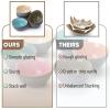 imageBrew To A Tea BTaT  Colorful Ceramic Cereal Bowls 29 Oz 6 Pack Microwave Safe Snack ampamp Oatmeal BowlsMatte Black
