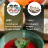 imageBrew To A Tea BTaT  Colorful Ceramic Cereal Bowls 29 Oz 6 Pack Microwave Safe Snack ampamp Oatmeal BowlsMatte White