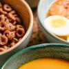 imageBrew To A Tea BTaT  Colorful Ceramic Cereal Bowls 29 Oz 6 Pack Microwave Safe Snack ampamp Oatmeal BowlsMatte White