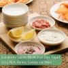 imageBrew To A Tea BTaT Porcelain Dipping Bowls 3 oz Set of 12 Small Bowls Soy Sauce Dish Dip Bowls Sauce Bowls Mini Bowls Condiment Bowls Small Bowls for Dipping