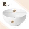 imageBrew To A Tea BTaT White Soup Bowls Set of 12 16 Ounces Porcelain Dishes for Soup Rice Salad Noodle Microwave Oven Freezer ampamp Dishwasher Safe Deep White Cereal Bowls for KitchenSet of 12