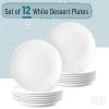 imageBrew To A Tea White Porcelain Dinner Plates Set of 6 105 Inch Classic Style Porcelain Construction Dinner PlatesWhite