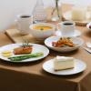 imageBrew To A Tea White Porcelain Dinner Plates Set of 6 105 Inch Classic Style Porcelain Construction Dinner PlatesWhite