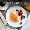imageBrew To A Tea White Porcelain Dinner Plates Set of 6 105 Inch Classic Style Porcelain Construction Dinner PlatesWhite with Gold rim