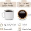 imageWhite Porcelain Stackable Coffee Mugs 12 Pack 12 Oz by Brew To A Tea