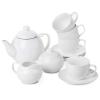 imageBTaT  Royal Tea Set 4 Tea cups 8oz Tea Pot 32oz Creamer and Sugar Set China Tea Set Tea Service Tea Cups and Saucer Set Tea Set for Adults Tea Cups Set of 4 Porcelain Tea Set
