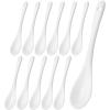 imageBrew To A Tea  Set of 12 White Porcelain Tea Spoons Modern Design Dishwasher ampamp Microwave Safe