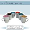 imageBTaT Coffee Mugs Set of 6 12 oz 350ml Mugs Coffee Cups Mugs for Coffee Coffee Mug Set Mug Set Large Coffee Mugs Coffee Cups Set Ceramic Coffee Mug Coffee Cup SetMatte White