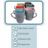 imageBTaT Coffee Mugs Set of 6 12 oz 350ml Mugs Coffee Cups Mugs for Coffee Coffee Mug Set Mug Set Large Coffee Mugs Coffee Cups Set Ceramic Coffee Mug Coffee Cup SetMatte Black