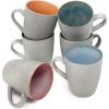 imageBTaT Coffee Mugs Set of 6 12 oz 350ml Mugs Coffee Cups Mugs for Coffee Coffee Mug Set Mug Set Large Coffee Mugs Coffee Cups Set Ceramic Coffee Mug Coffee Cup SetMatte White