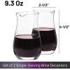 imageBTaT 2Pack Mini Wine Carafe 93 oz Single Serve Decanter