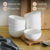 image:imageBrew To A Tea BTaT Soup Bowls Set 16 Ounces Set of 12 Red Porcelain Dishes for Soup Rice Salad Noodle Microwave Oven Freezer amp Dishwasher Safe Deep Cereal Bowls for KitchenWhite