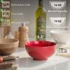 image:imageBrew To A Tea BTaT Soup Bowls Set 16 Ounces Set of 12 Red Porcelain Dishes for Soup Rice Salad Noodle Microwave Oven Freezer amp Dishwasher Safe Deep Cereal Bowls for KitchenRed