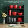 image:imageBrew To A Tea BTaT Soup Bowls Set 16 Ounces Set of 12 Red Porcelain Dishes for Soup Rice Salad Noodle Microwave Oven Freezer amp Dishwasher Safe Deep Cereal Bowls for KitchenRed