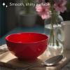 image:imageBrew To A Tea BTaT Soup Bowls Set 16 Ounces Set of 12 Red Porcelain Dishes for Soup Rice Salad Noodle Microwave Oven Freezer amp Dishwasher Safe Deep Cereal Bowls for KitchenRed