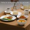 image:imageBrew To A Tea BTaT Soup Bowls Set 16 Ounces Set of 12 Red Porcelain Dishes for Soup Rice Salad Noodle Microwave Oven Freezer amp Dishwasher Safe Deep Cereal Bowls for KitchenWhite
